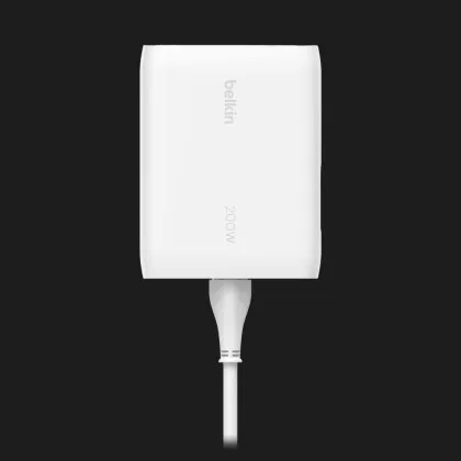 Блок питания Belkin 200Вт 4хUSB-С GAN PD PPS (White) Кременчуке