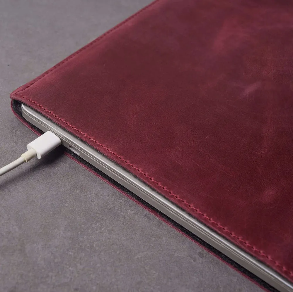 Чехол-папка INCARNE Free Port Plus для MacBook Pro 14'' (2021-2023) (Wine)