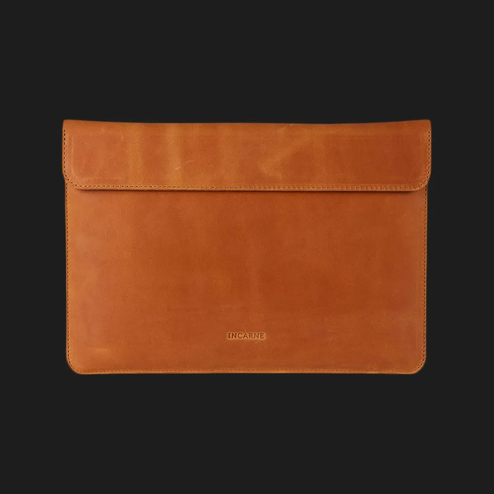 Чехол-папка INCARNE Klouz для MacBook Pro 16'' (2019-2023) (Сognac)