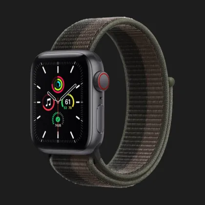 Apple Watch Series SE 40mm Space Gray Aluminum Case with Tornado/Gray Sport Loop (MKQR3)