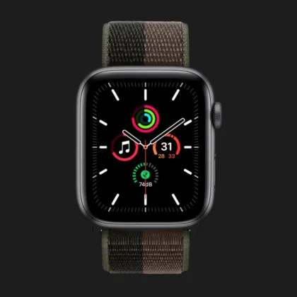 Apple Watch Series SE 40mm Space Gray Aluminum Case with Tornado/Gray Sport Loop (MKQR3) в Хмельницком