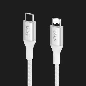 Кабель Belkin Braided USB-C 240W 1m (White) в Хмельницком