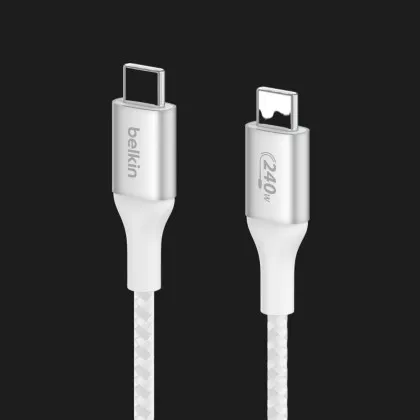 Кабель Belkin Braided USB-C 240W 1m (White) в Павлограде
