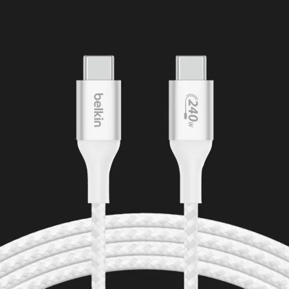 Кабель Belkin Braided USB-C 240W 1m (White) в Павлограде
