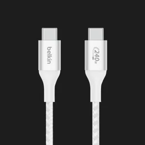 Кабель Belkin Braided USB-C 240W 1m (White) в Хмельницком