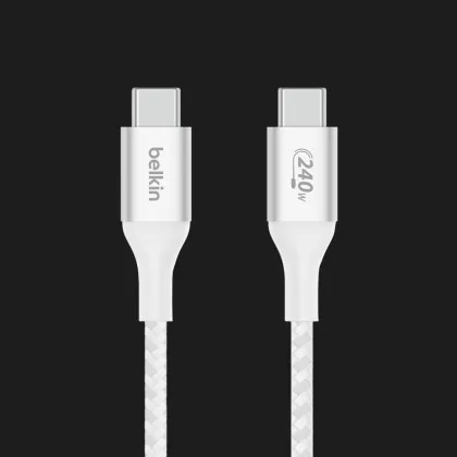 Кабель Belkin Braided USB-C 240W 1m (White) в Павлограде