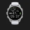 Garmin Fenix 8 43mm AMOLED Silver with Whitestone Silicone Band