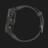 Garmin Fenix 8 43mm AMOLED Sapphire Carbon Gray DLC Titanium with Black/Pebble Gray Silicone Band