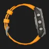 Garmin Fenix 8 47mm AMOLED Sapphire Titanium with Spark Orange/Graphite Silicone Band