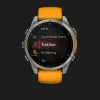 Garmin Fenix 8 47mm AMOLED Sapphire Titanium with Spark Orange/Graphite Silicone Band