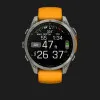 Garmin Fenix 8 47mm AMOLED Sapphire Titanium with Spark Orange/Graphite Silicone Band