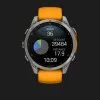 Garmin Fenix 8 47mm AMOLED Sapphire Titanium with Spark Orange/Graphite Silicone Band