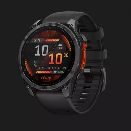 GarminFenix847mmAMOLEDSlateGraywithBlackSiliconeBand