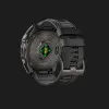 Garmin Fenix 8 51mm AMOLED Sapphire Carbon Gray DLC Titanium with Black/Pebble Gray Silicone Band (010-02905-20/21)
