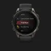 Garmin Fenix 8 47mm AMOLED Sapphire Carbon Gray DLC Titanium with Black/Pebble Gray Silicone Band