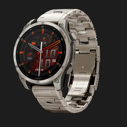 Garmin Fenix 8 47mm AMOLED Sapphire Titanium with Titanium Band в Полтаві