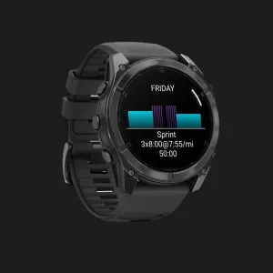 Garmin Fenix 8 51mm AMOLED Slate Gray with Black Silicone Band (010-02905-00)