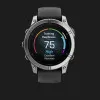 Garmin Fenix E 47mm AMOLED Stainless Steel with Black Silicone Band