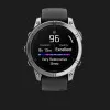 Garmin Fenix E 47mm AMOLED Stainless Steel with Black Silicone Band