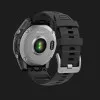 Garmin Fenix E 47mm AMOLED Stainless Steel with Black Silicone Band