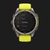 Garmin Fenix 8 51mm Solar Sapphire Titanium with Amp Yellow/Graphite Silicone Band