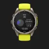 Garmin Fenix 8 51mm Solar Sapphire Titanium with Amp Yellow/Graphite Silicone Band