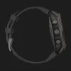 Garmin Fenix 8 47mm Solar Sapphire Carbon Gray DLC Titanium with Black/Pebble Gray Silicone Band