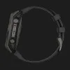 Garmin Fenix 8 47mm Solar Sapphire Carbon Gray DLC Titanium with Black/Pebble Gray Silicone Band