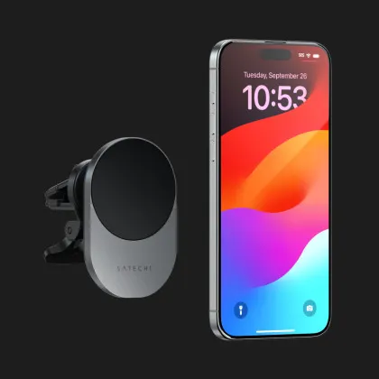 Автотримач Satechi Qi2 Wireless Car Charger (Space Gray) в Кам'янці - Подільскому