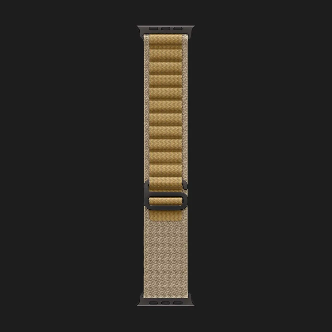 Apple Watch Ultra 2 49mm GPS + LTE Black Titanium Case with Tan Alpine Loop Medium (MYTF3, MYQ13)
