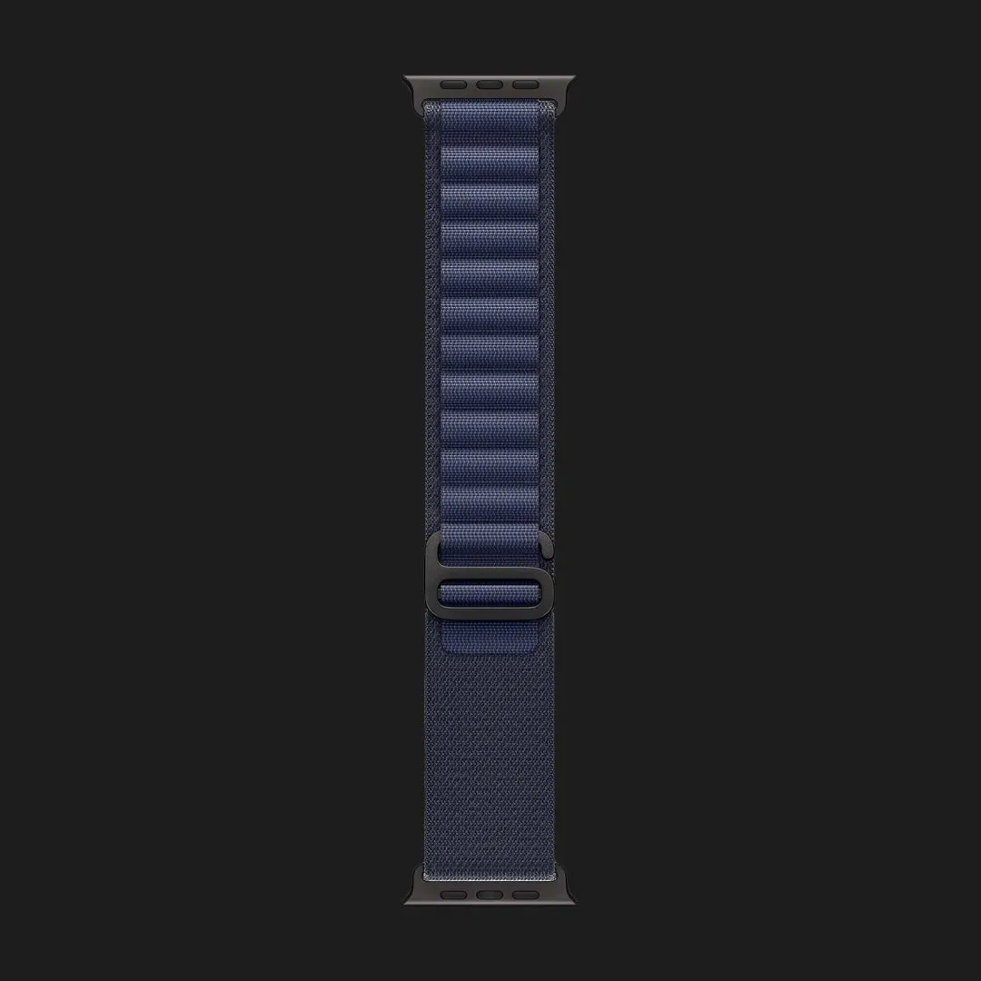 Apple Watch Ultra 2 49mm GPS + LTE Black Titanium Case with Navy Alpine Loop Medium (MYTF3, MYPX3)