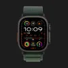 Apple Watch Ultra 2 49mm GPS + LTE Black Titanium Case with Dark Green Alpine Loop Small (MX4Q3)