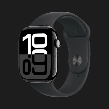 Apple Watch Series 10 GPS, 42mm Jet Black Aluminum Case with Black Sport Band (S/M) (MWWE3) у Старокостянтинові