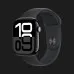 Apple Watch Series 10 GPS, 42mm Jet Black Aluminum Case with Black Sport Band (S/M)