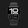 Apple Watch Series 10 GPS, 42mm Jet Black Aluminum Case with Black Sport Band (M/L)