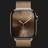 Apple Watch Series 10 GPS + LTE, 46mm Gold Titanium Case with Gold Milanese Loop (M/L)