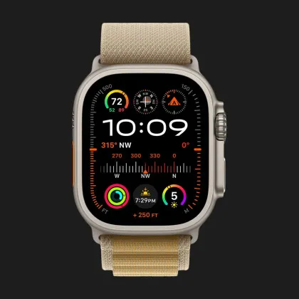 Apple Watch Ultra 2 49mm GPS + LTE Titanium Case with Tan Alpine Loop Medium (MX4F3) у Запоріжжі