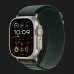 Apple Watch Ultra 2 49mm GPS + LTE Titanium Case with Dark Green Alpine Loop Small (MYD03)
