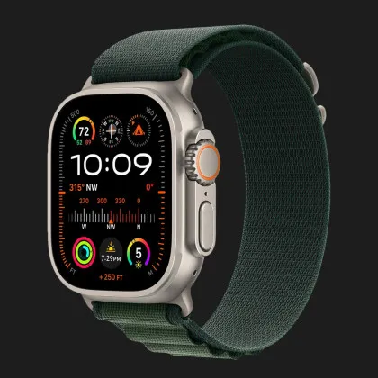 Apple Watch Ultra 2 49mm GPS + LTE Titanium Case with Dark Green Alpine Loop Medium (MYD13) в Камянце - Подольском