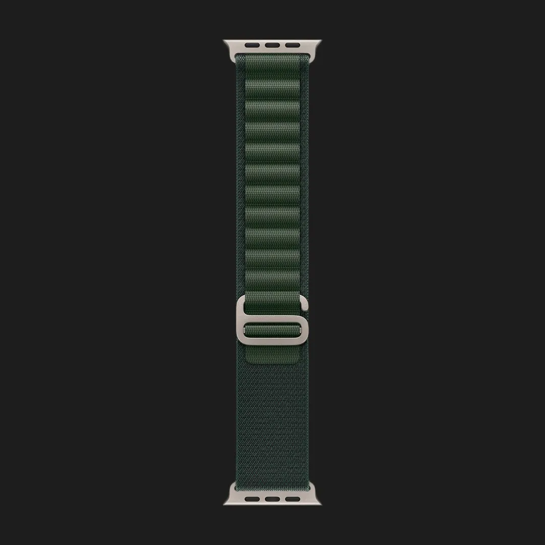 Apple Watch Ultra 2 49mm GPS + LTE Titanium Case with Dark Green Alpine Loop Small (MYD03)