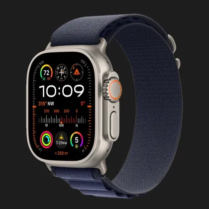 Apple Watch Ultra 2 49mm GPS + LTE Titanium Case with Navy Alpine Loop Small (MYT33, MXMX3) в Камянце - Подольском
