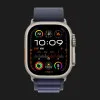 Apple Watch Ultra 2 49mm GPS + LTE Titanium Case with Navy Alpine Loop Small (MYT33, MXMX3)