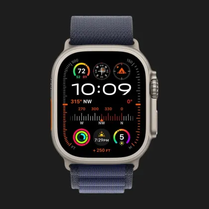 Apple Watch Ultra 2 49mm GPS + LTE Titanium Case with Navy Alpine Loop Small (MYT33, MXMX3) в Камянце - Подольском