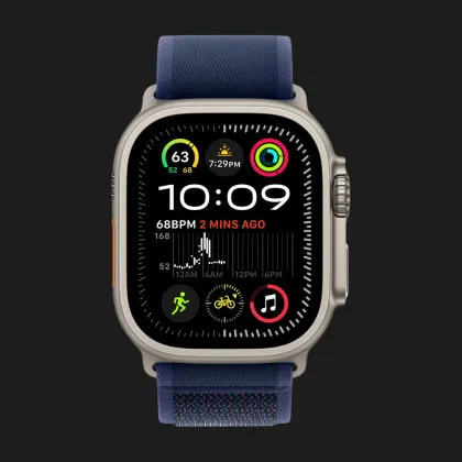 Apple Watch Ultra 2 49mm GPS + LTE Titanium Case with Blue Trail Loop S/M (MX4J3)