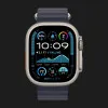 Apple Watch Ultra 2 49mm GPS + LTE Titanium Case with Navy Ocean Band (MX4D3)