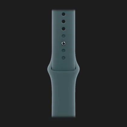 Apple Watch Series 10 GPS, 46mm Silver Aluminum Case with Lake Green Sport Band (S/M)