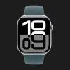 Apple Watch Series 10 GPS, 42mm Silver Aluminum Case with Lake Green Sport Band (S/M)