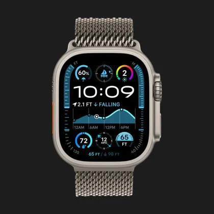 Apple Watch Ultra 2 49mm GPS + LTE Titanium Case with Natural Titanium Milanese Loop Medium (MX5R3) у Запоріжжі