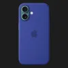 Чехол Apple Silicone Case with Magsafe для iPhone 16 (Ultramarine)