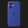 Чехол Apple Silicone Case with Magsafe для iPhone 16 (Ultramarine)